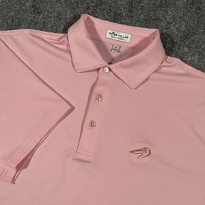 Peter Millar Polo Shirt Mens Medium Pink Summer Comfort Golf Performance Logo